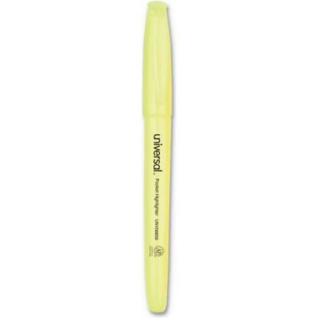 UNIVERSAL PRODUCTS Universal Pocket Highlighters, Chisel Tip, Fluorescent Yellow, 36/Pack UNV08856